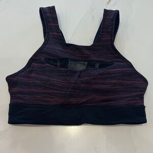 Stylish Black and Pink Sports Bra